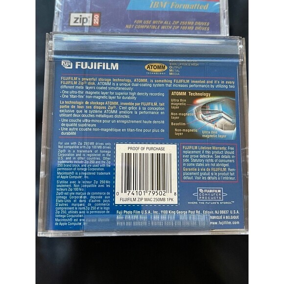 13x Lot of 13 Fujifilm Zip 250MB Disk IBM MAC Formatted NEW - Picture 4 of 5